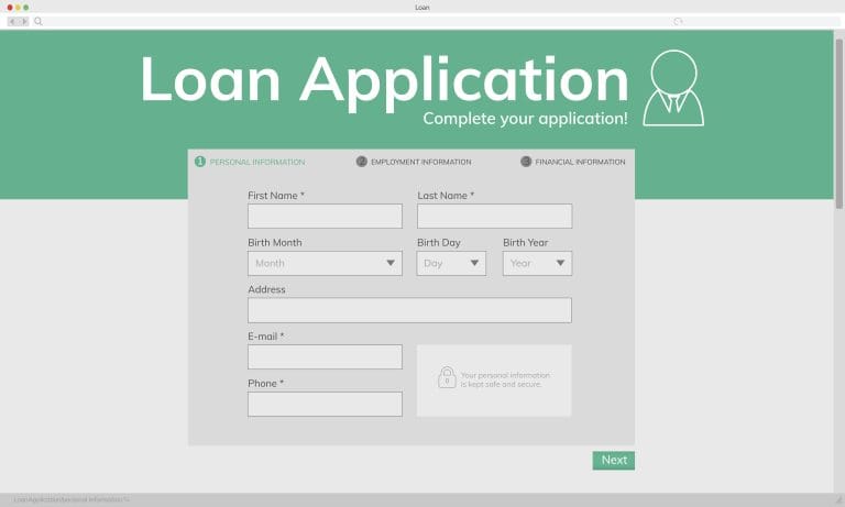 Illustation of loan application
